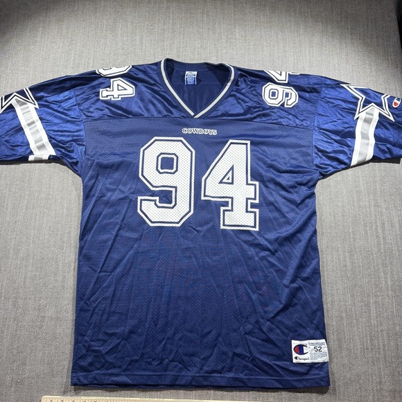 Champion Other - Vintage Dallas Cowboys Football Jersey Mens 52 Blue Champion Charles Haley 90s